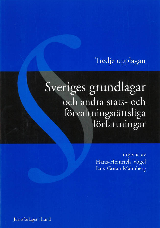 Sveriges grundlagar och andra stats- och förvaltningsrättsliga författningar