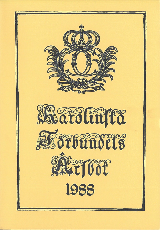 Karolinska förbundets årsbok 1988