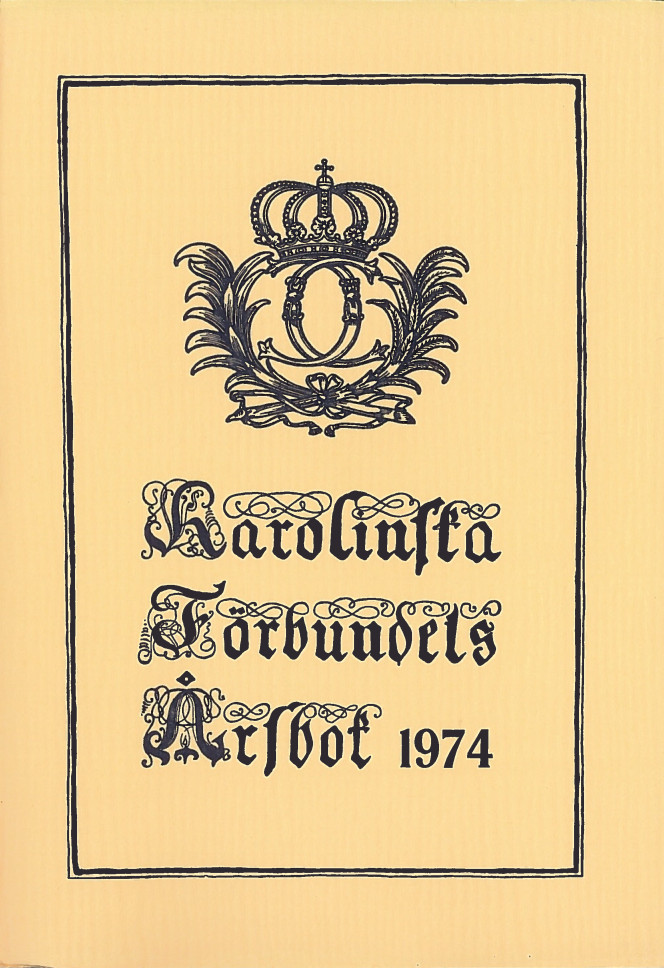 Karolinska förbundets årsbok 1974