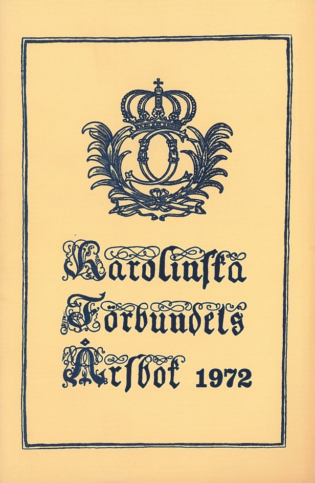 Karolinska förbundets årsbok 1972