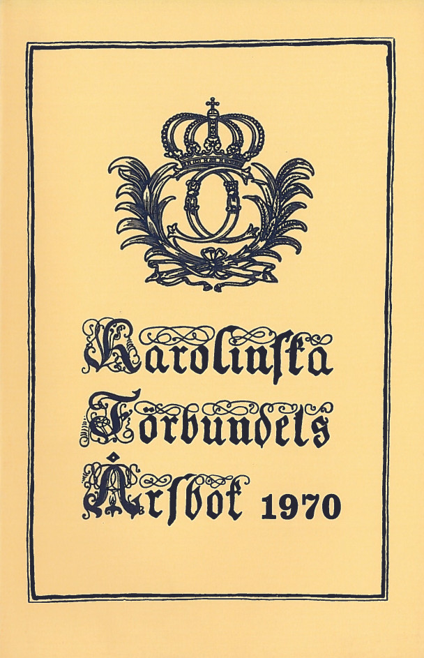 Karolinska förbundets årsbok 1970