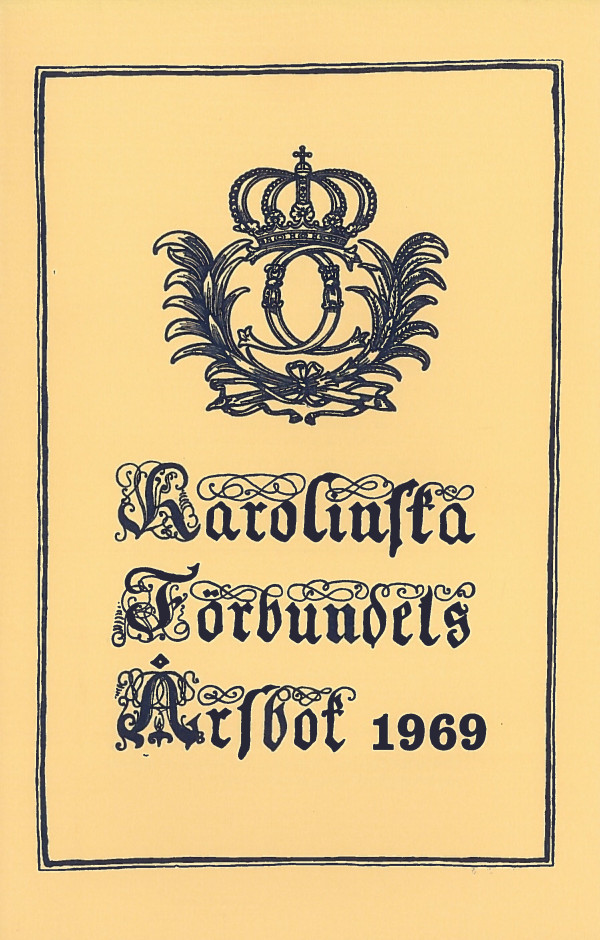 Karolinska förbundets årsbok 1969