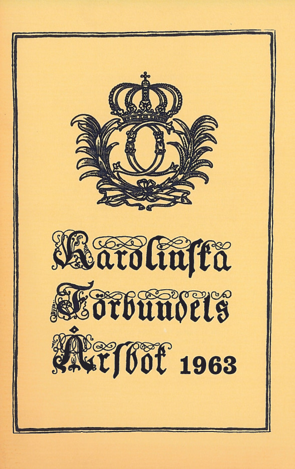 Karolinska förbundets årsbok 1963