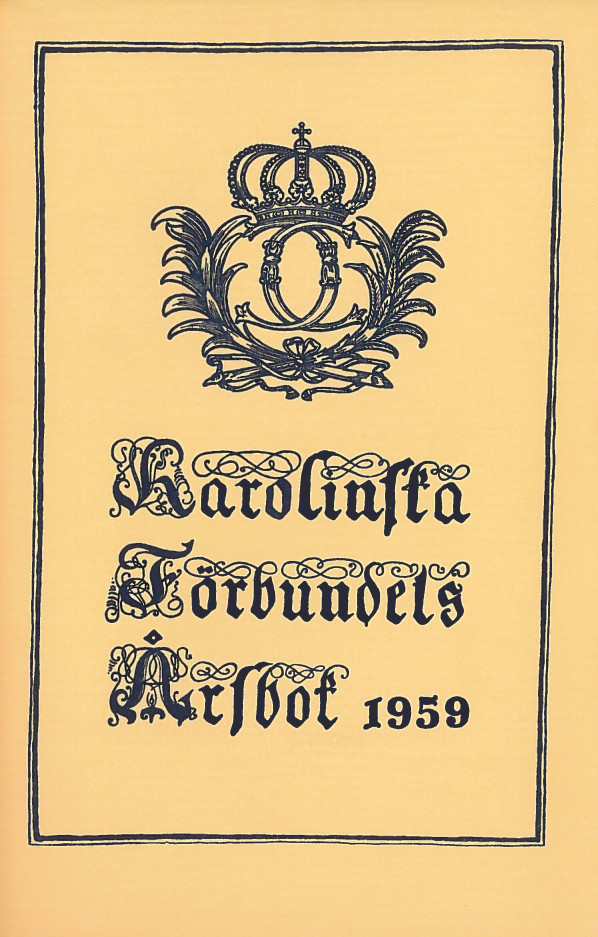 Karolinska förbundets årsbok 1959