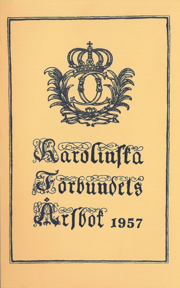 Karolinska förbundets årsbok 1957