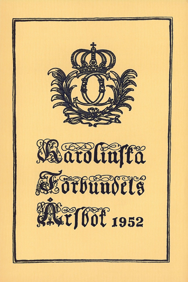 Karolinska förbundets årsbok 1952