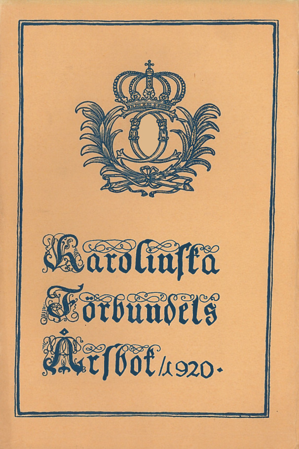 Karolinska förbundets årsbok 1920