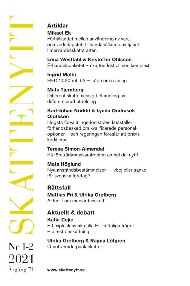 Skattenytt Nr 1-2 2021