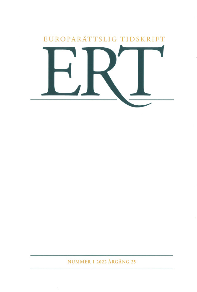 Europarättslig Tidskrift nr 1 2022