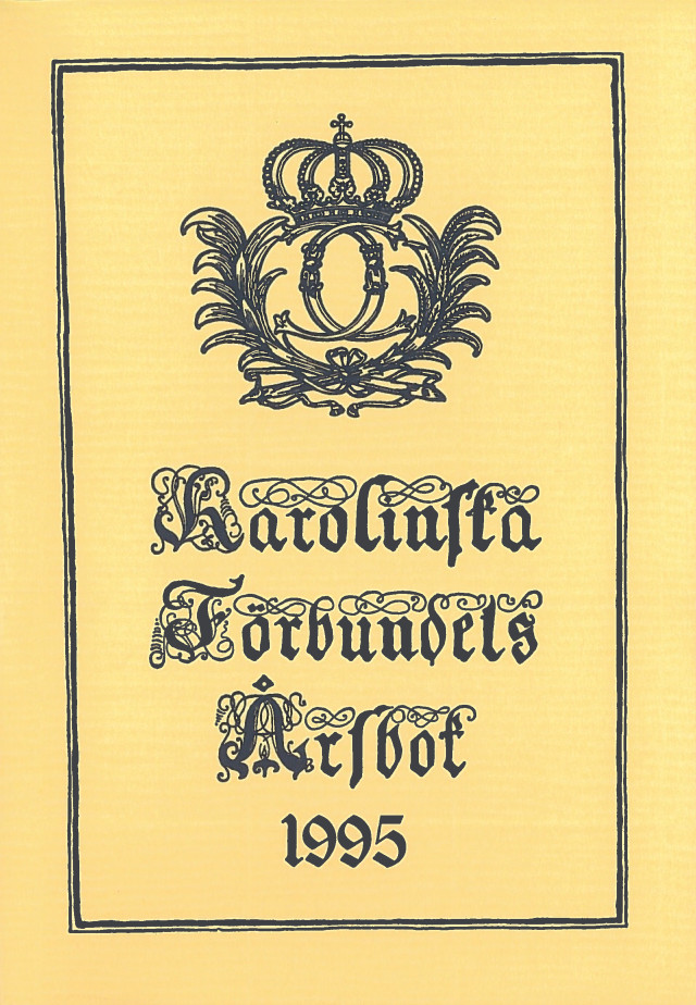 Karolinska förbundets årsbok 1995