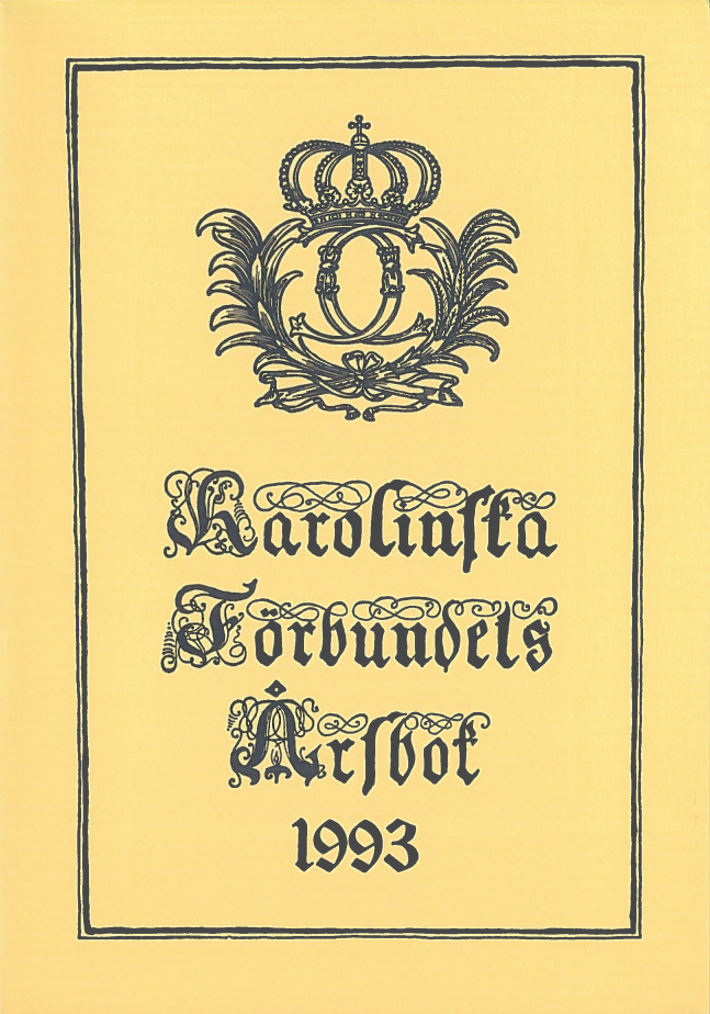 Karolinska förbundets årsbok 1993