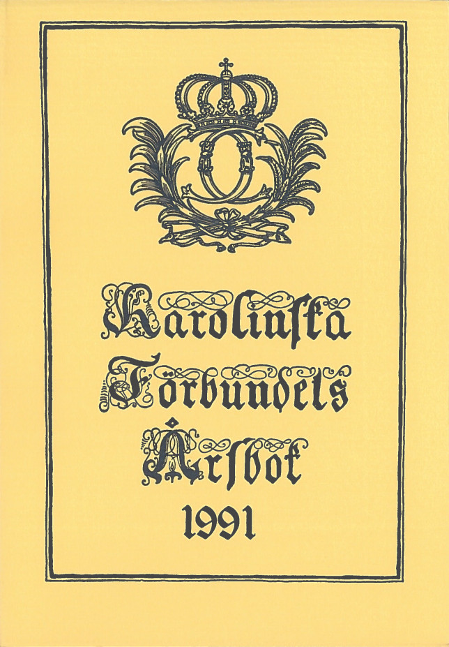 Karolinska förbundets årsbok 1991