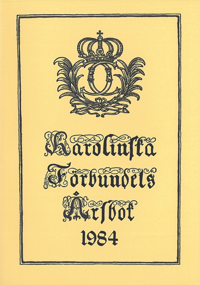 Karolinska förbundets årsbok 1984