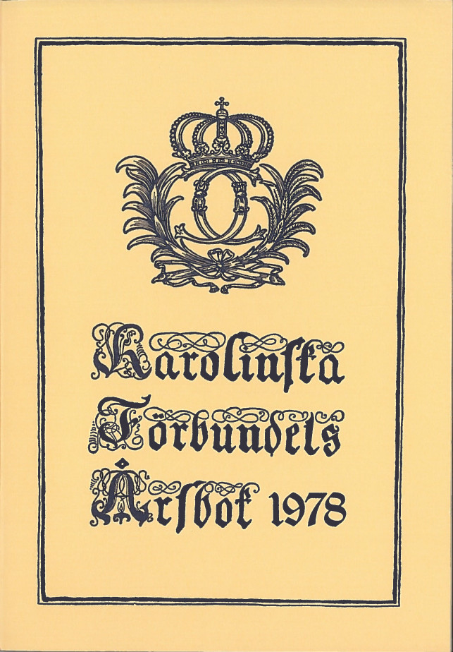 Karolinska förbundets årsbok 1978