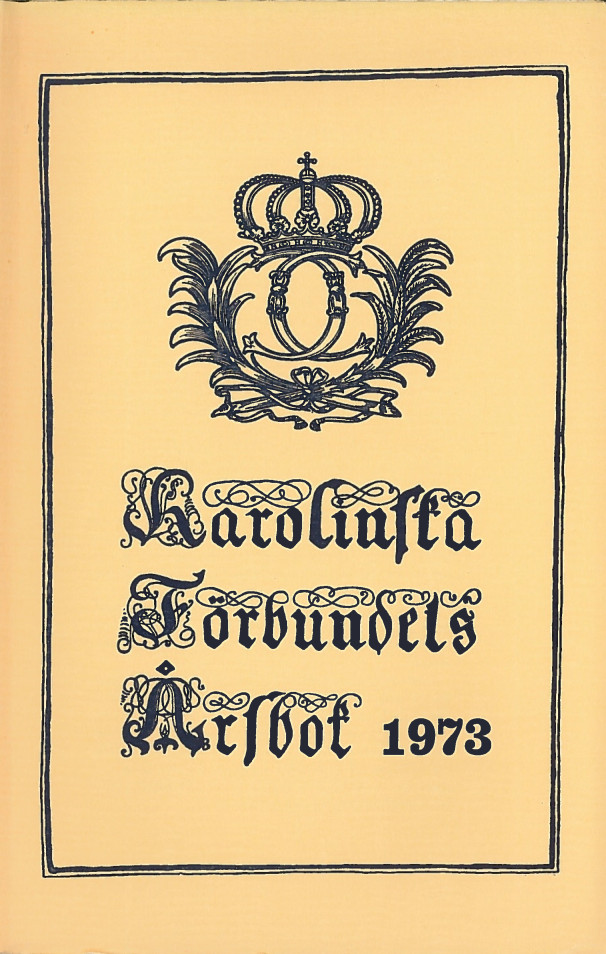 Karolinska förbundets årsbok 1973
