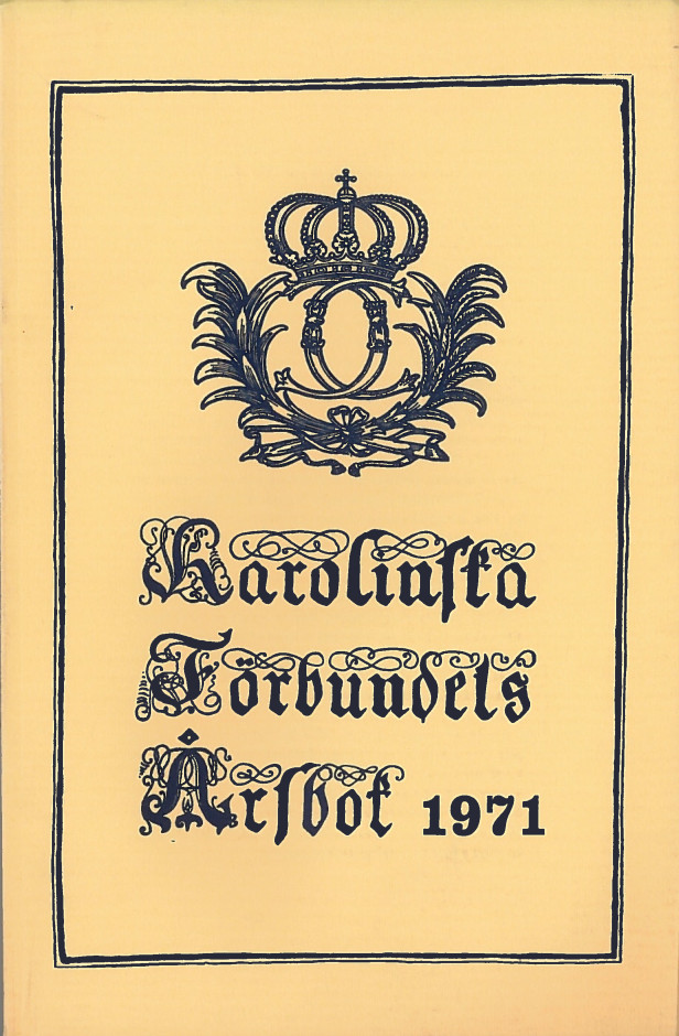 Karolinska förbundets årsbok 1971