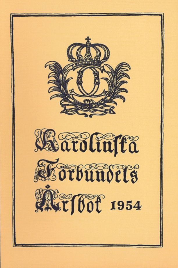 Karolinska förbundets årsbok 1954