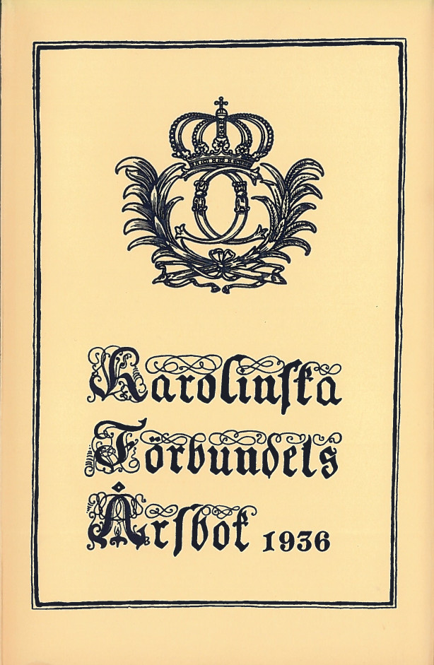 Karolinska förbundets årsbok 1936