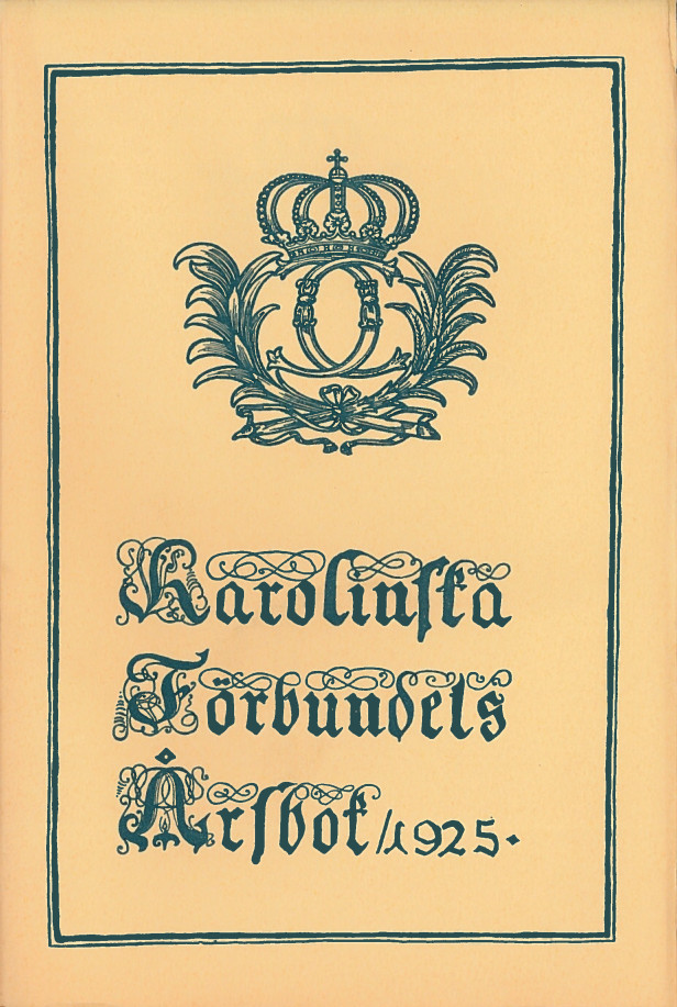 Karolinska förbundets årsbok 1925