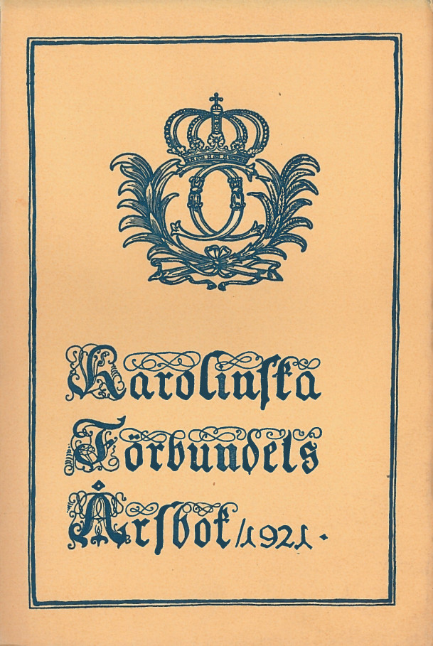 Karolinska förbundets årsbok 1921