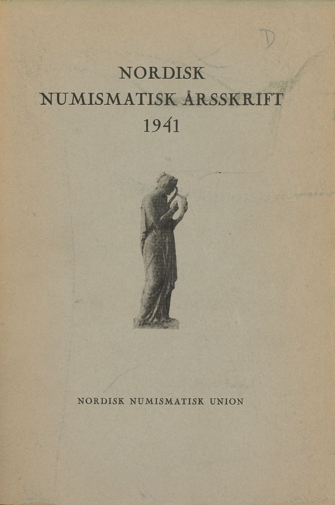 Nordisk Numismatisk Årsskrift 1941