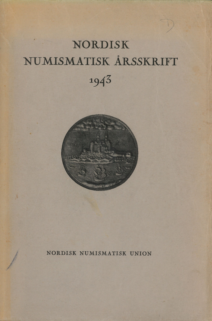 Nordisk Numismatisk Årsskrift 1943