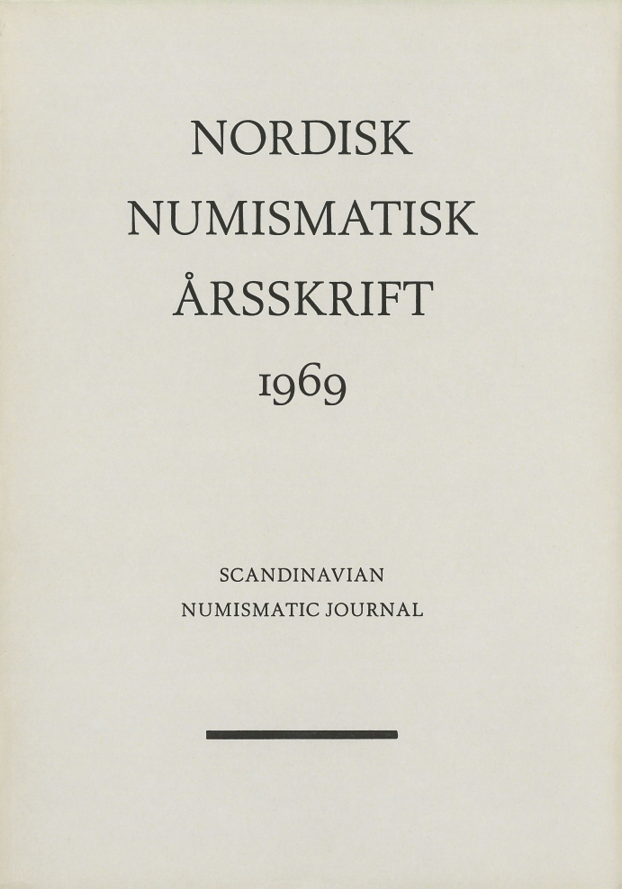 Nordisk Numismatisk Årsskrift 1969