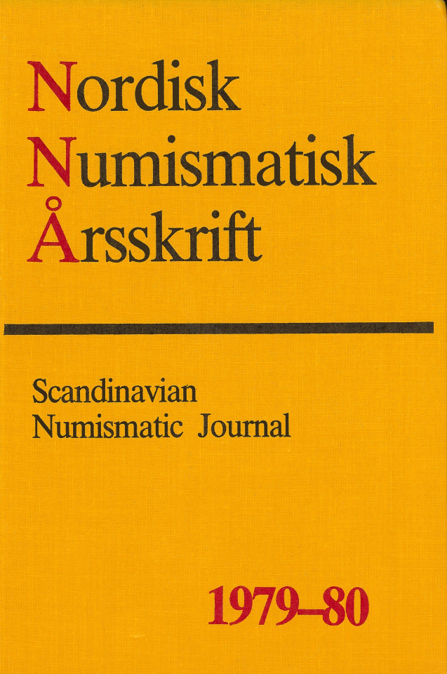 Nordisk Numismatisk Årsskrift 1979-80