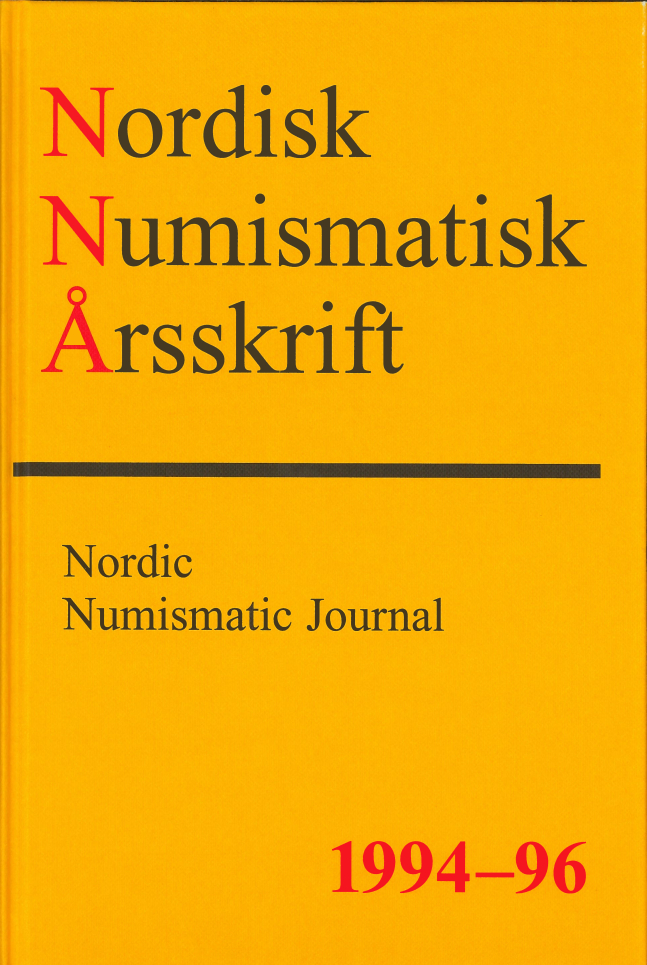 Nordisk Numismatisk Årsskrift 1994-96