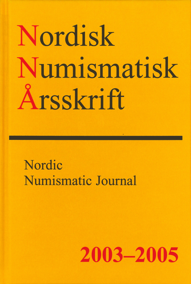 Nordisk Numismatisk Årsskrift 2003-2005