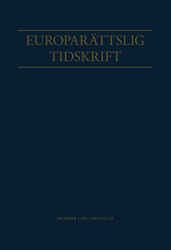 Europarättslig Tidskrift nr 1 2021