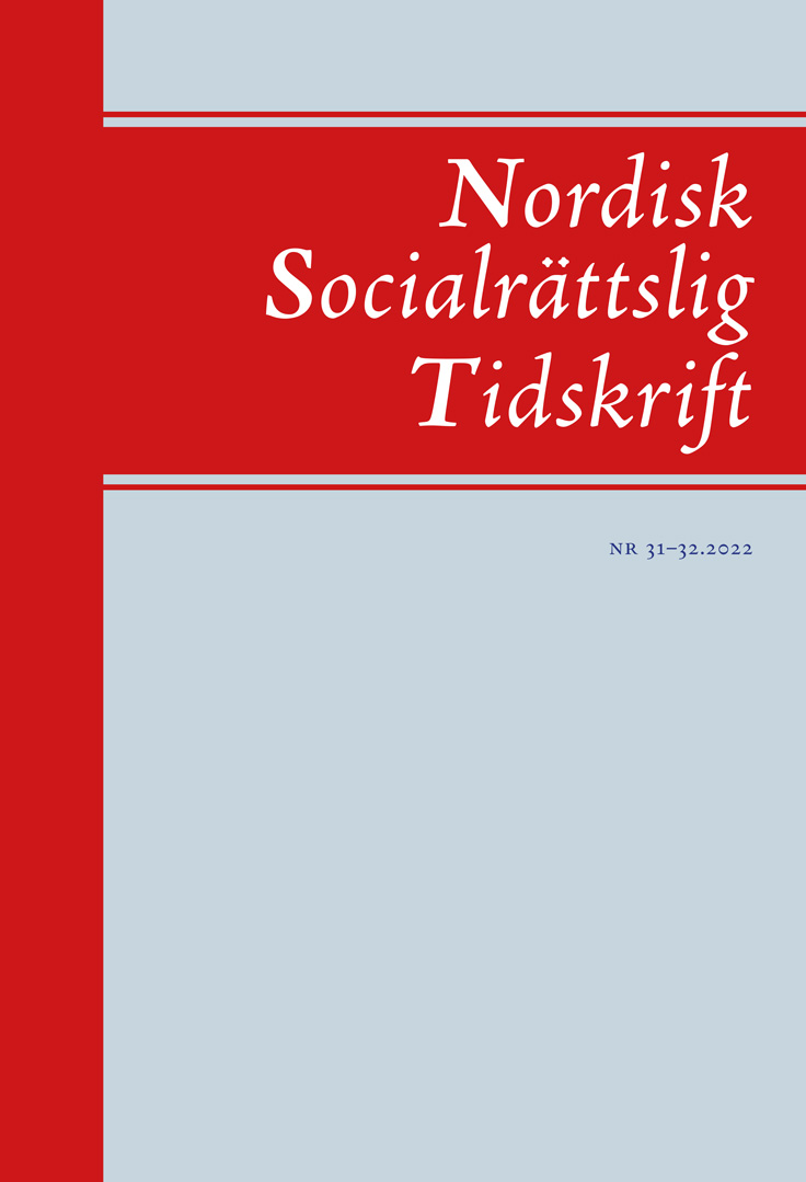 Nordisk Socialrättslig Tidsskrift NR 31-32.2022