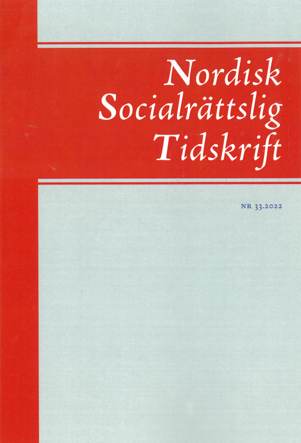 Nordisk Socialrättslig Tidskrift NR 33.2022