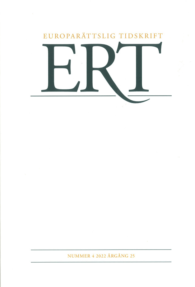 Europarättslig Tidskrift nr 4 2022