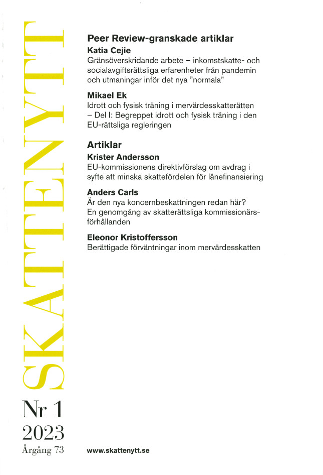 Skattenytt Nr 1 2023
