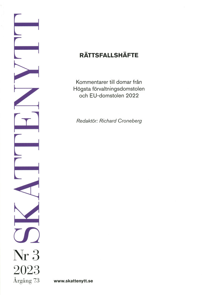 Skattenytt Nr 3 2023