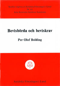 Bevisbörda och beviskrav