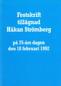 Festskrift tillägnad Håkan Strömberg
