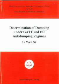 Determination of Dumping under GATT and EC Antidumping Regimes