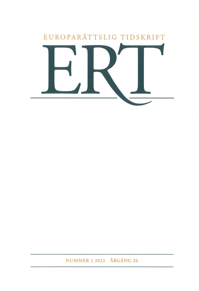 Europarättslig Tidskrift nr 1 2023