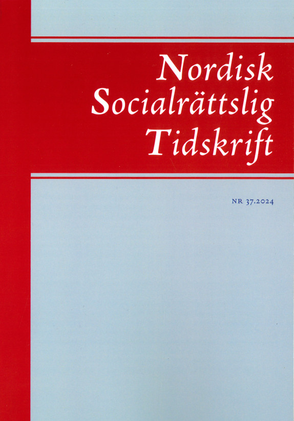 Nordisk Socialrättslig Tidskrift NR 37.2024
