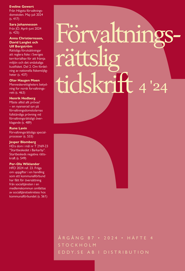Förvaltningsrättslig tidskrift 4 2024