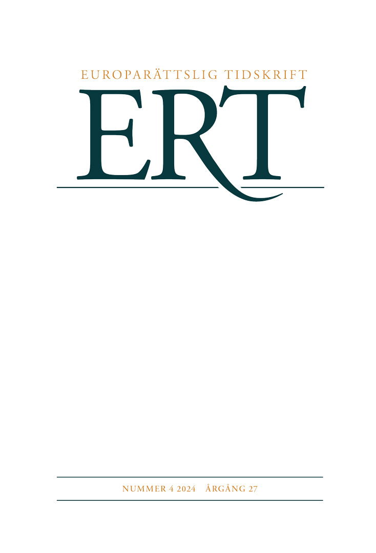 Europarättslig Tidskrift nr 4 2024