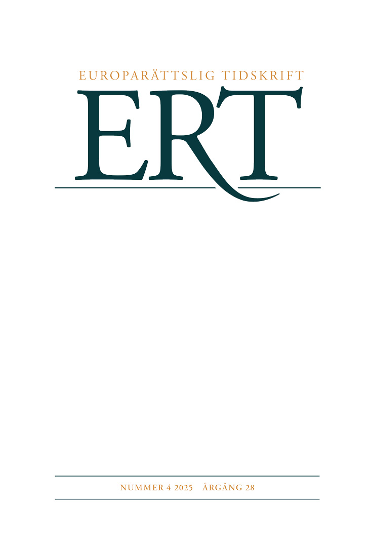 Europarättslig Tidskrift nr 4 2025