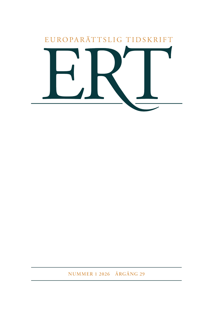 Europarättslig Tidskrift nr 1 2026