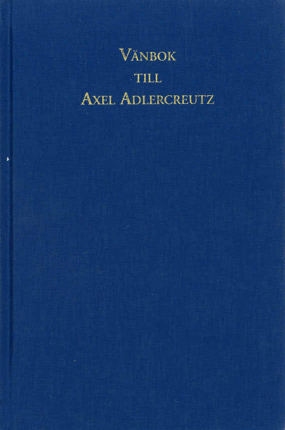 Vänbok till Axel Adlercreutz