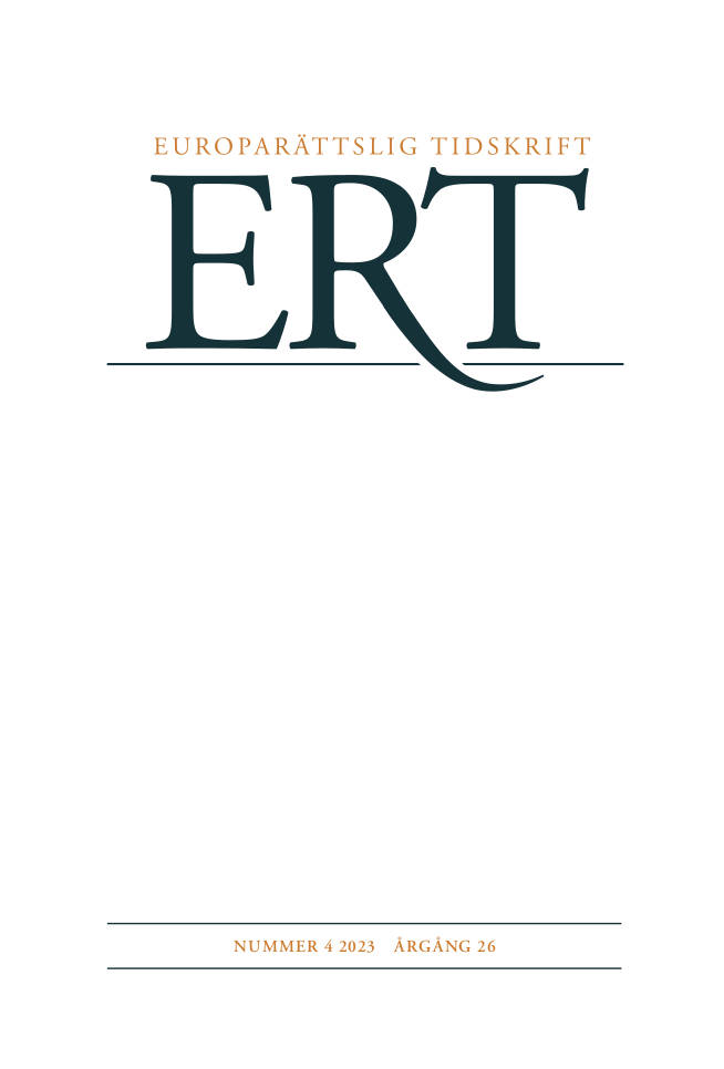Europarättslig Tidskrift nr 4 2023