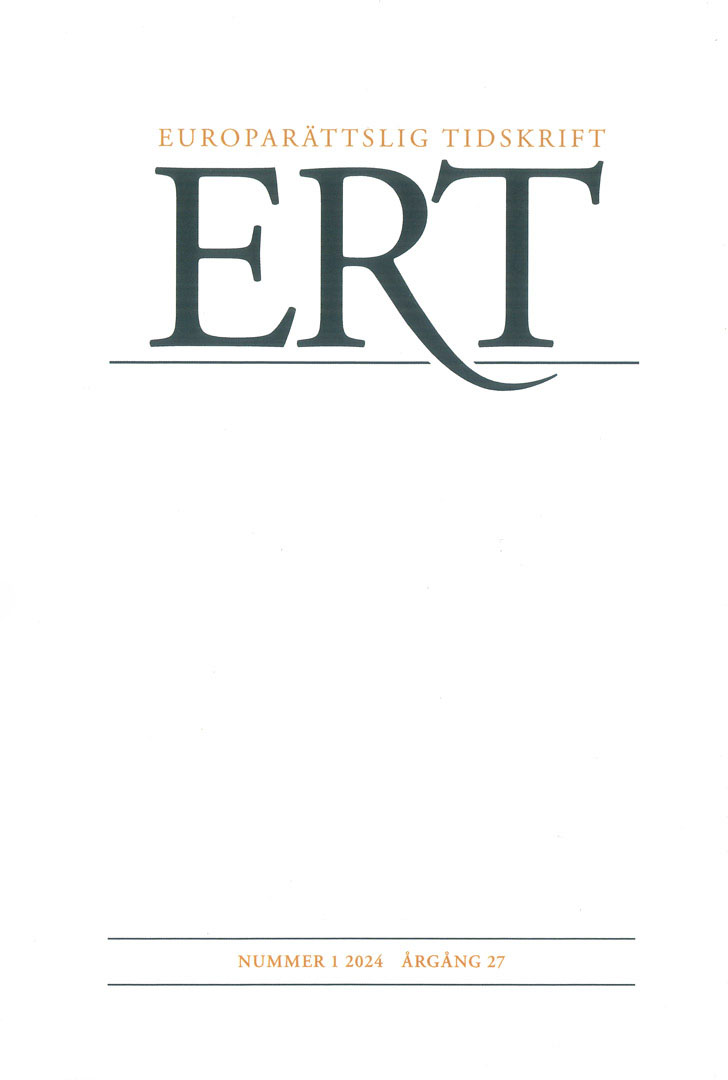 Europarättslig Tidskrift nr 1 2024