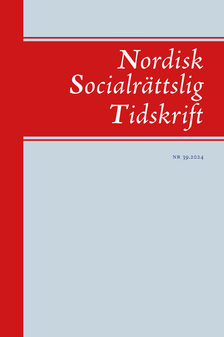 Nordisk Socialrättslig Tidskrift NR 39.2024
