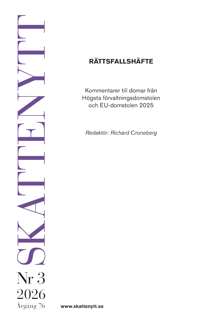 Skattenytt Nr 3 2026